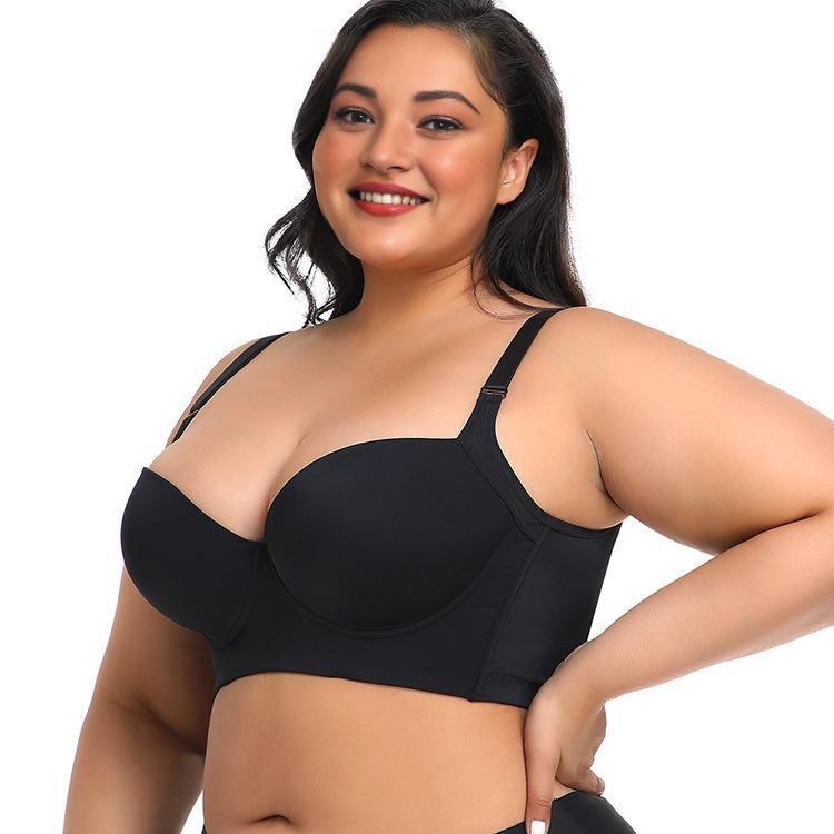 Plus  size girls' bra, comfortable, slimming and anti-sagging