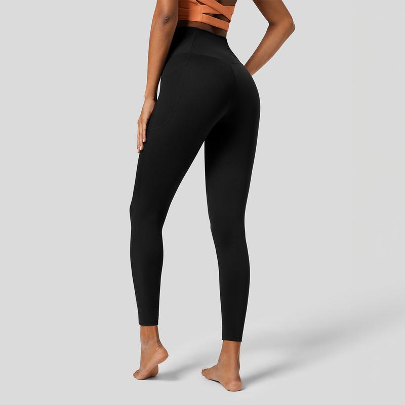 Halara Softlyzero™ Crossover Pocket Plain Leggings-UPF50+