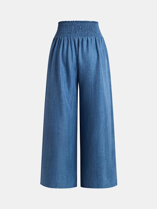 YOZY [size 4-14] Knot Front Pants, Casual Comfy Plain Wide Leg Trousers, 2024 Women's Daily Wear for All Season