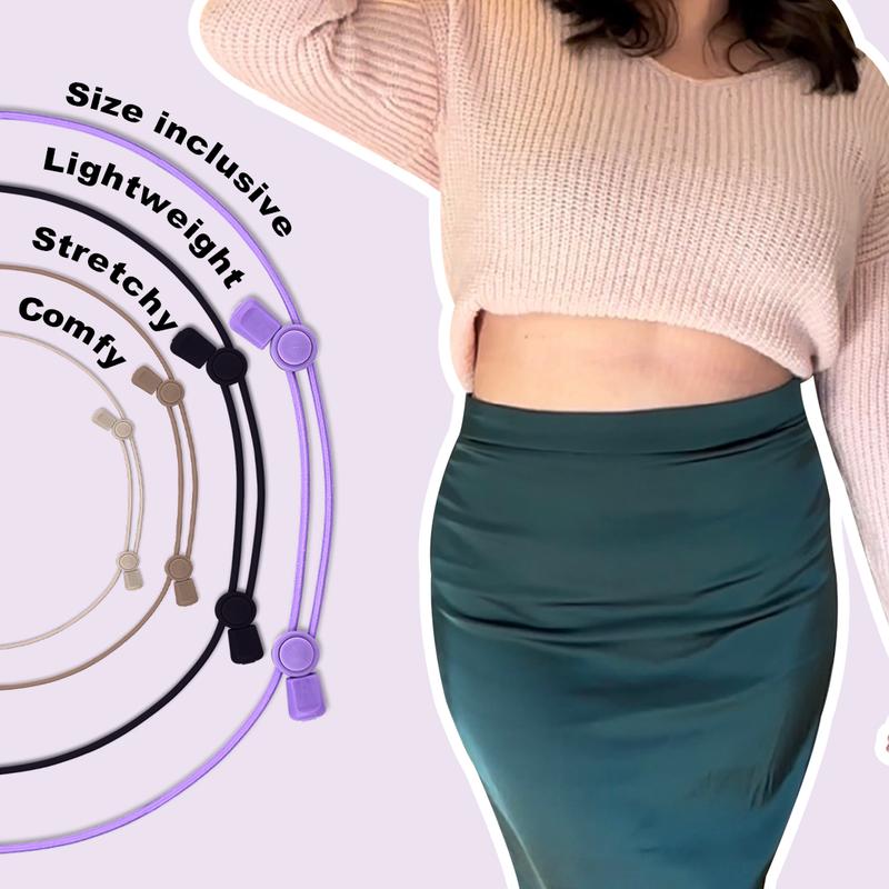 The Original Croptuck: Lightweight Adjustable Band for Crop Tops, Tucking, Cropping Oversized Tops, Layering, Shortening Dresses & No-Sew Fashion Hacks