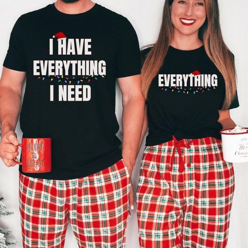 Funny Couples Pajamas for Christmas Tshirt Couples Christmas sweatshirt Couples Pajamas, Funny Christmas, Matching,Party Tshirt, Hoodie and Sweatshirt T