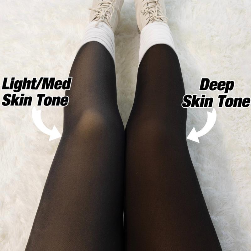 Black Friday Wool lined tights women's warm Winter basic leggings Thick translucent underwear Pantyhose feet closed Women's Fleece