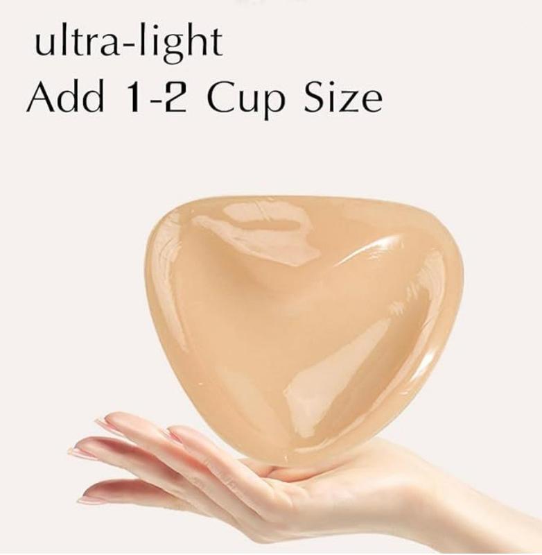 2024 Double Sided Adhesive Bra Pads Inserts Ultra Sticky Invisible Enhanced Push Up Bra Inserts for Bikini Swimsuits