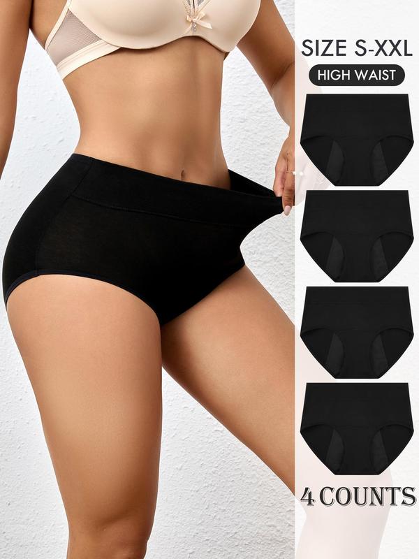 Women's High Waist Period Panty, Breathable Comfortable Period Knicker for Daily Wear, Women's Underwear for All Seasons