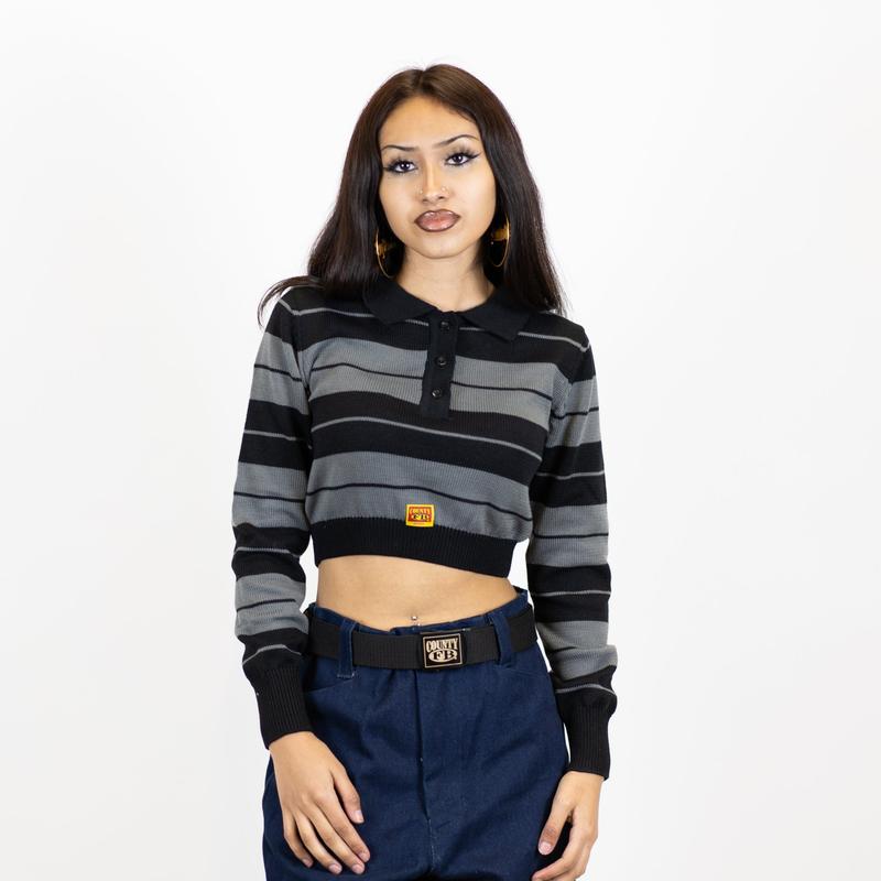 FB County Long Sleeve Charlie Brown Crop Top