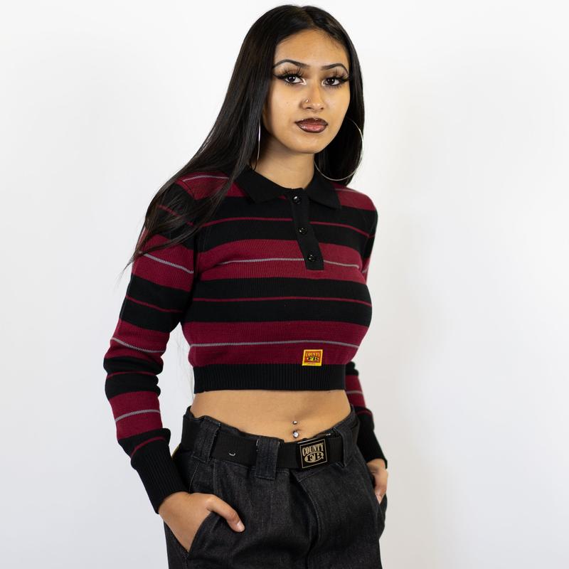 FB County Long Sleeve Charlie Brown Crop Top