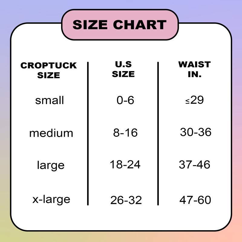 The Original Croptuck: Lightweight Adjustable Band for Crop Tops, Tucking, Cropping Oversized Tops, Layering, Shortening Dresses & No-Sew Fashion Hacks