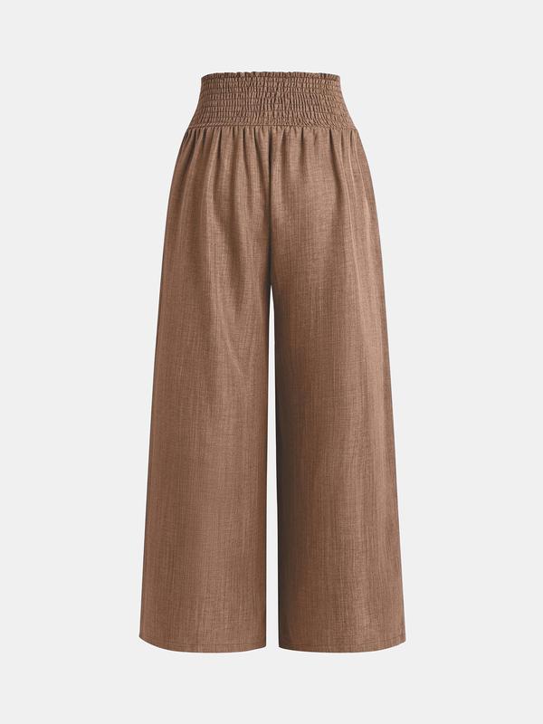 YOZY [size 4-14] Knot Front Pants, Casual Comfy Plain Wide Leg Trousers, 2024 Women's Daily Wear for All Season