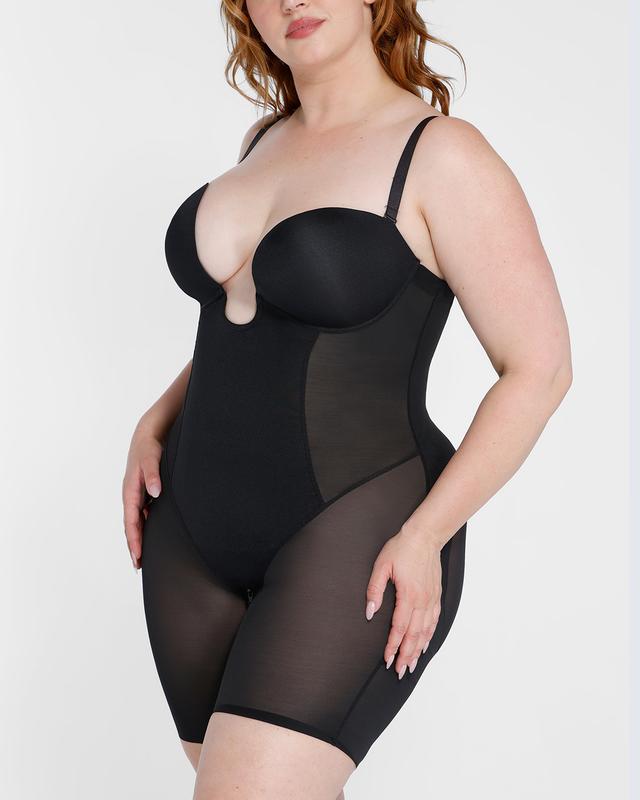 Shapellx AirSlim Deep Plunge Butt-Lifting Bodysuit Comfort Womenswear