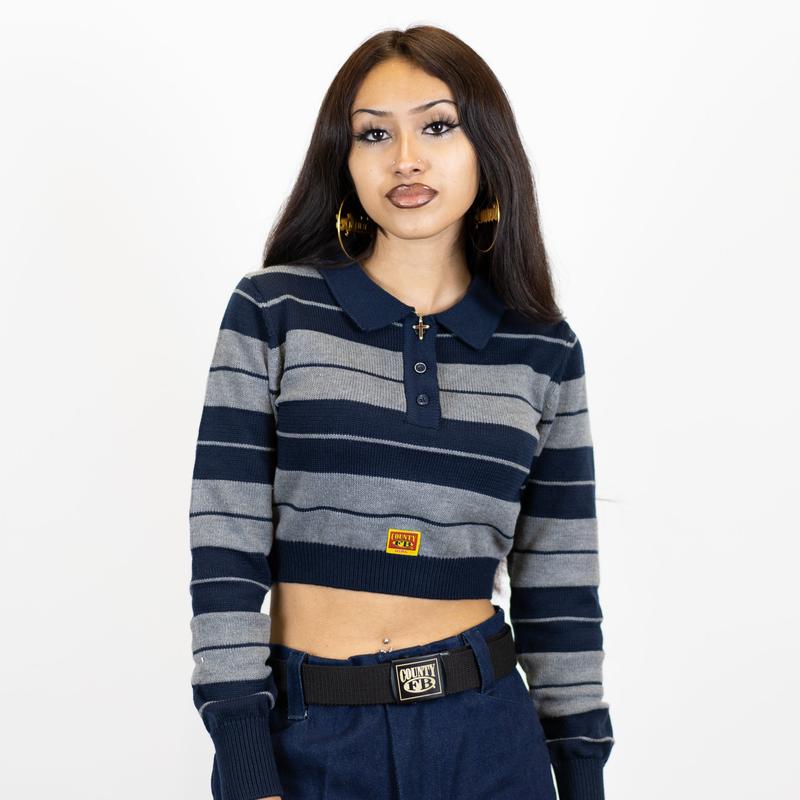 FB County Long Sleeve Charlie Brown Crop Top