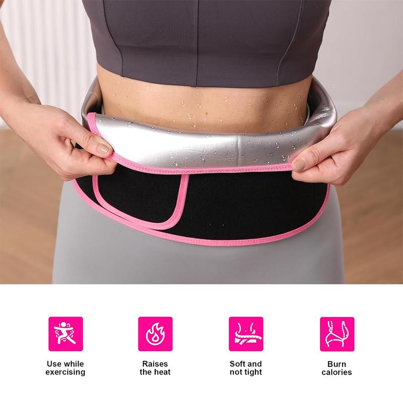 PROVIBE Premium Fitness Belt, Adjustable Waist Trainer , Body Shaper , Abdominal Comfort, Sweating Fitness Belt For Workout, Womenswear Sweat Belt