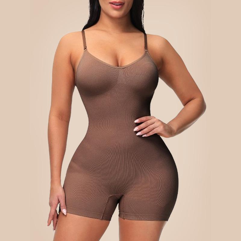 ChicCurve Full Body Solid Shapewear for Women Thigh Slimer&Butt Lifter Bodysuit Slimming Seamlessly Womenswear Sculpting Backless Outfit Comfort