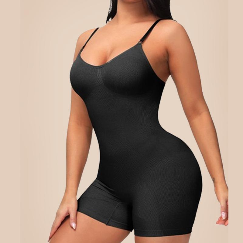 ChicCurve Full Body Solid Shapewear for Women Thigh Slimer&Butt Lifter Bodysuit Slimming Seamlessly Womenswear Sculpting Backless Outfit Comfort