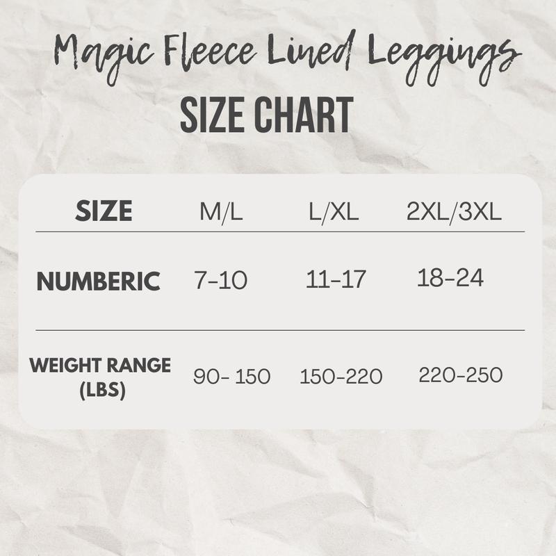 The Original • Magic Fleece Lined Leggings • Closed Foot (looks Like Pantyhose) Winter Comfort Fleece Tights Available in Plus Size and Brown Fur