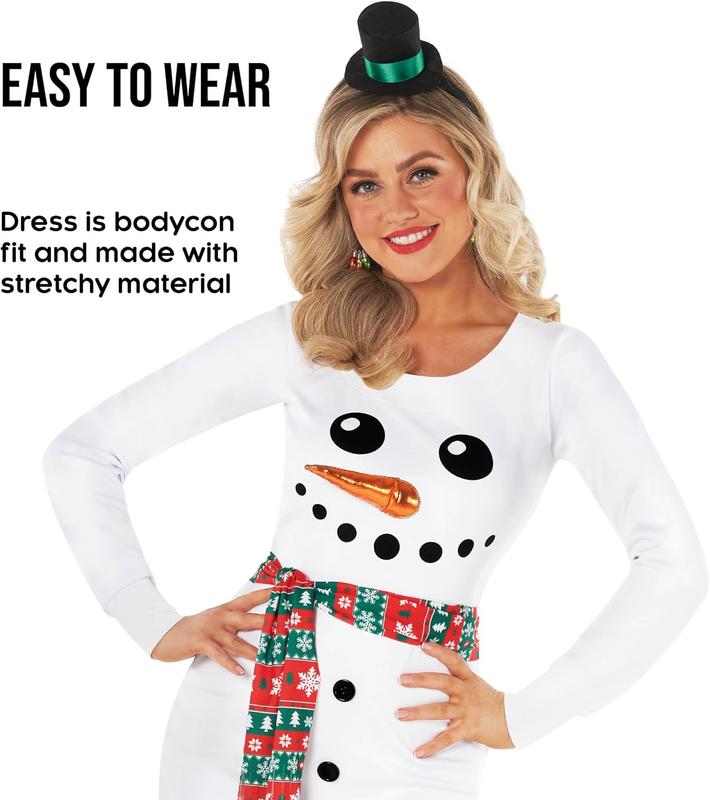 Morph - Snowman Costume Women - Snowman Costume Adult Women - Womens Snowman Costume - Christmas Snowman Costume