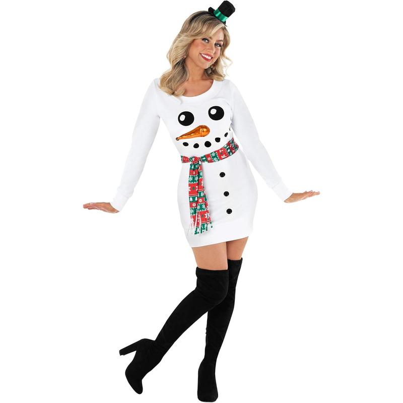 Morph - Snowman Costume Women - Snowman Costume Adult Women - Womens Snowman Costume - Christmas Snowman Costume