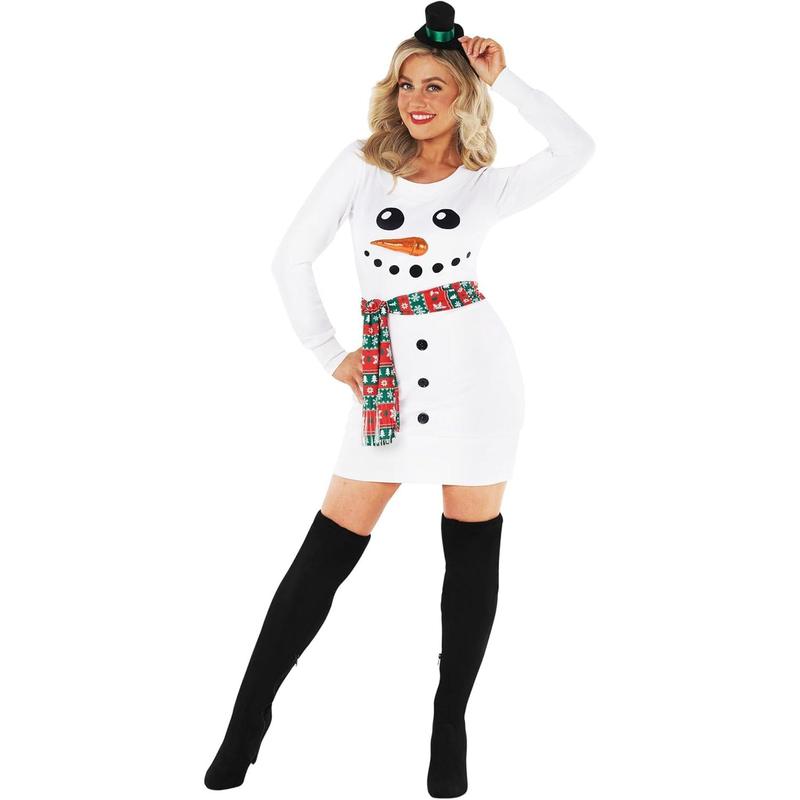 Morph - Snowman Costume Women - Snowman Costume Adult Women - Womens Snowman Costume - Christmas Snowman Costume