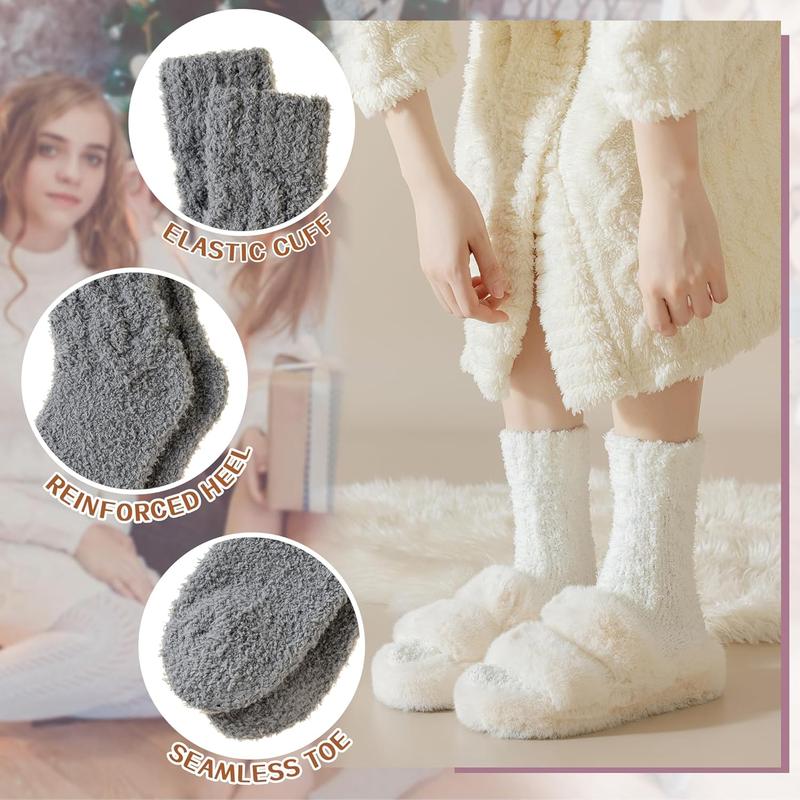 Womens Fuzzy Socks Slipper Fluffy Comfy Cozy Winter Soft Warm Fleece Cabin Plush Sleep Socks