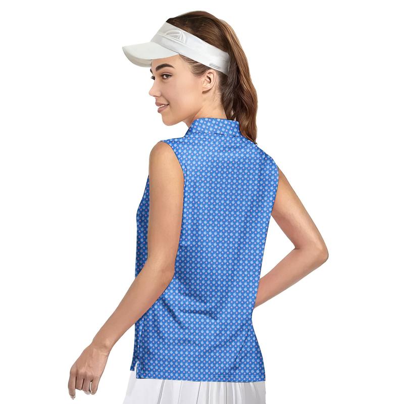 Birdie Finger - Ladies Sleeveless Golf Polo, Funny Women Polo Shirt, Gift for Her