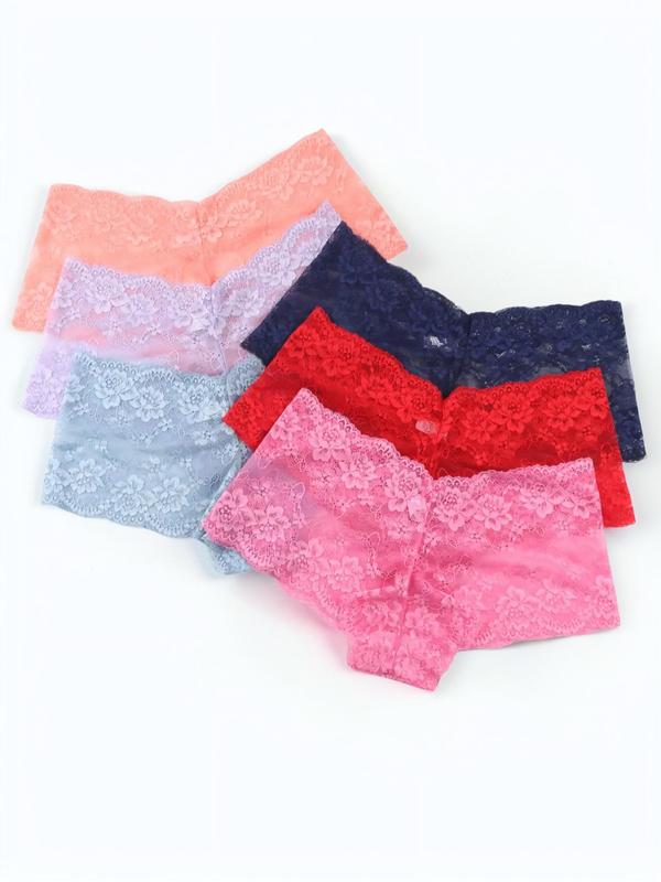  Floral Lace Hollow Out Knicker, Summer Wear 2024, Back To School Wear, Soft Comfy Breathable Panties for Women, Womens Underwear, Women's Underwear for All Seasons