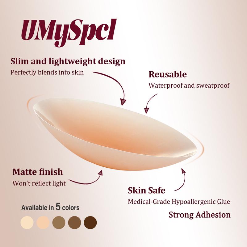 UMySpcl Women's Reusable Nipple Covers-Invisible Sticky Adhesive Silicone Pasties,Lingerie Accessories,Womenswear Lady Underwear Comfort Christmas bra