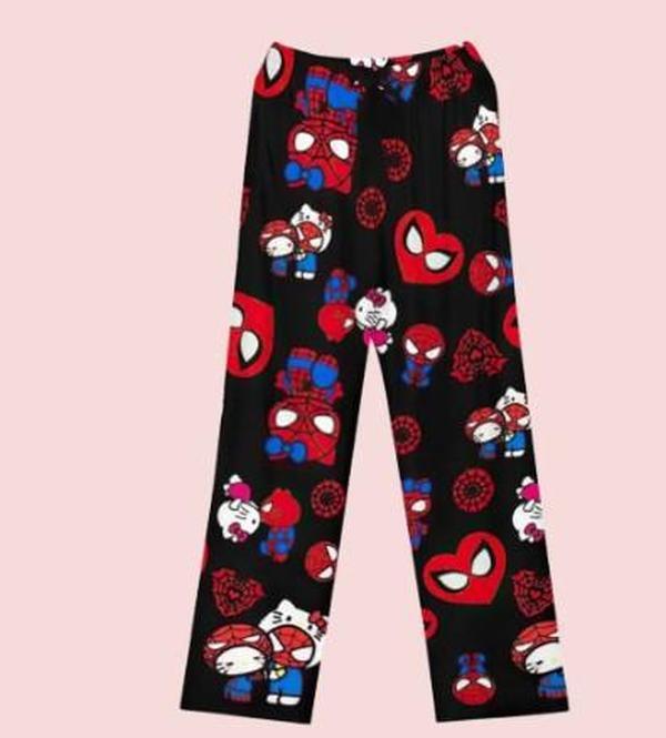 [ Black Friday: 50% Off + 7Day Delivery.Shop Now] Fleece Pant Spyderman x Kyttii Hellooo - Pajamas Pants - A Bold Combination Of Fun And Comfort For The Ultimate Sleep Adventure, Gift For Friends, Family And Couples In Love