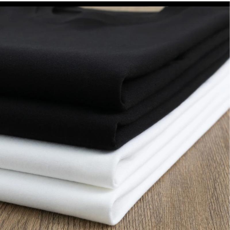 (Shipping From USA) High Quality Minimalist Design T-shirt, Couple Clothes, Unisex, New Arrival, Short Sleeve, Creative Printing, Suitable For Summer, Versatile, Loose, Men's Round Neck Top, Stylish, Hot Sale, Ins Style