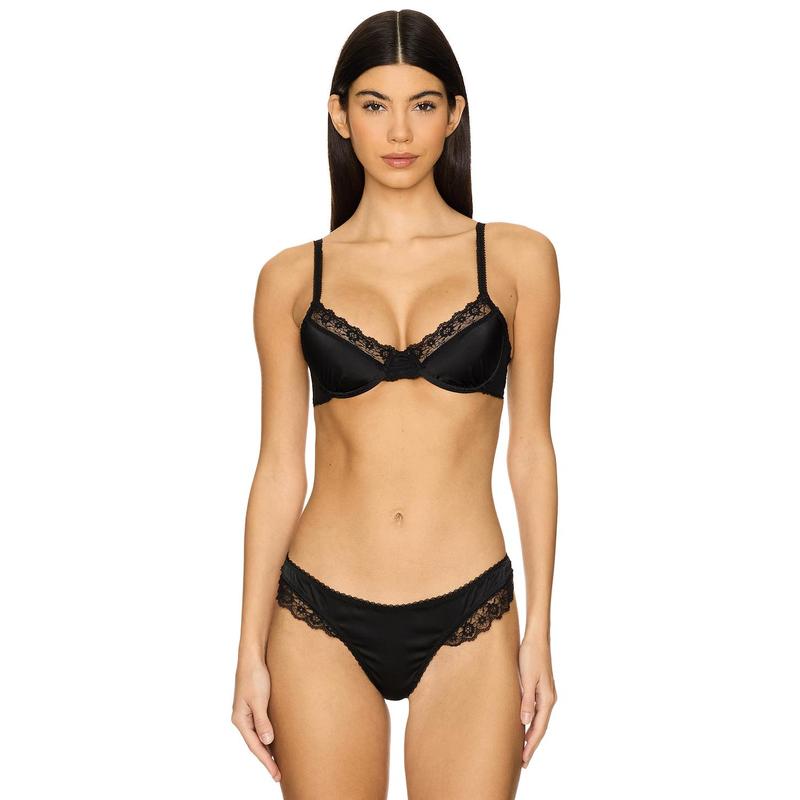 KAT THE LABEL Amelie Underwire Bra in Black