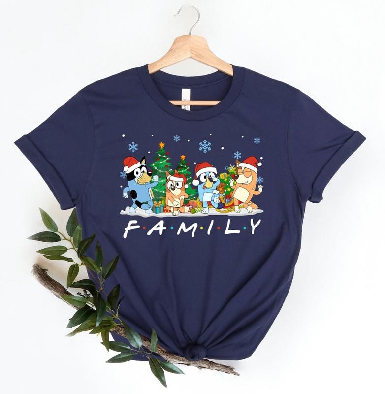 Christmas Blueyy Family Shirt, Blueyy Christmas Trip Shirt, Blueyy Party Shirt, Blueyy Theme Shirt, Family Christmas 2024 Shirt, Christmas Tee