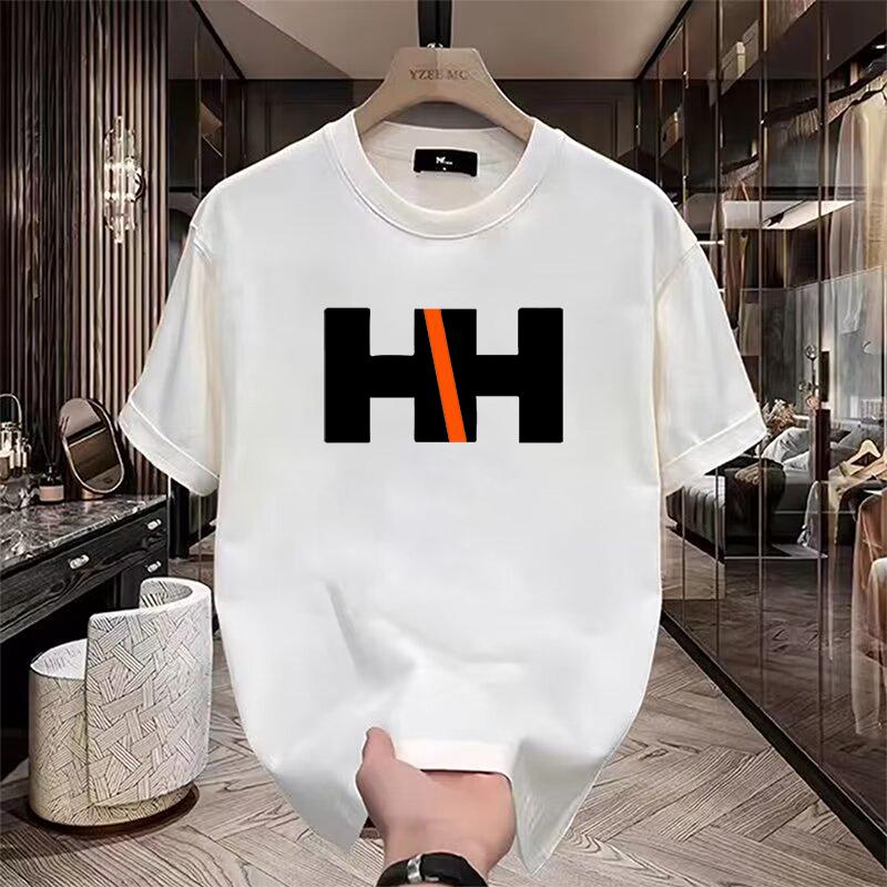 (Shipping From USA) High Quality Minimalist Design T-shirt, Couple Clothes, Unisex, New Arrival, Short Sleeve, Creative Printing, Suitable For Summer, Versatile, Loose, Men's Round Neck Top, Stylish, Hot Sale, Ins Style