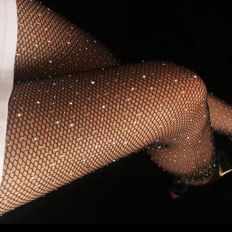 Rhinestone Diamond Tights