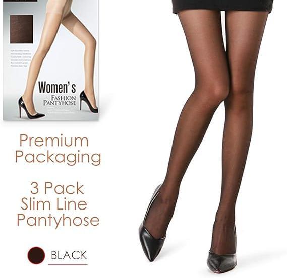 Tights Pairs Women's Sheer Tights - 20D Control Top Pantyhose with Reinforced Toes