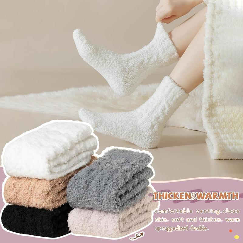 Womens Fuzzy Socks Slipper Fluffy Comfy Cozy Winter Soft Warm Fleece Cabin Plush Sleep Socks