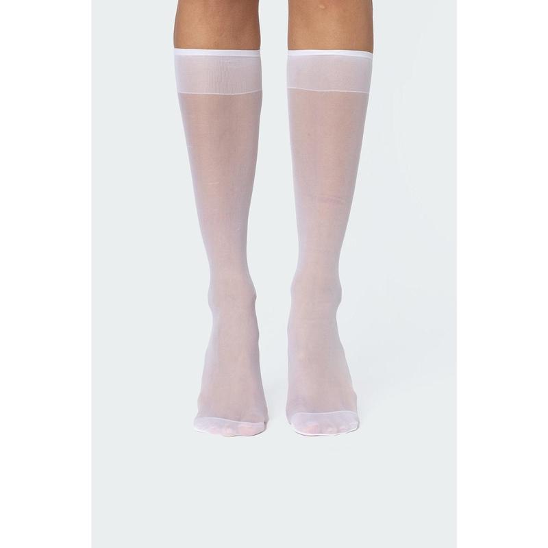 Sheer Knee High Socks