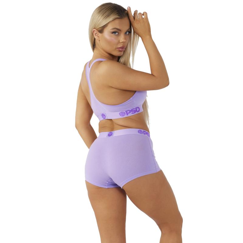 PSD Women's Lavender Solid Boyshort - Premium Modal Fabric Bottom Breathable