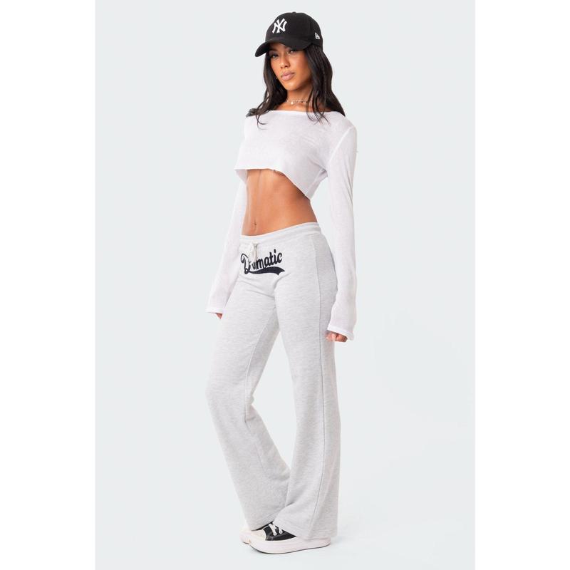 Dramatic Low-Rise Sweatpants