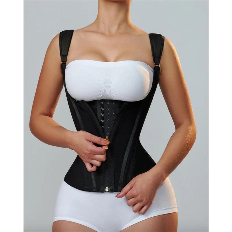 Women Sexy Body Shaper Corset Breasts Support Gather Vest Waist Trainer Postpartum Flat Belly Sheath Fajas Colombianas Girdle