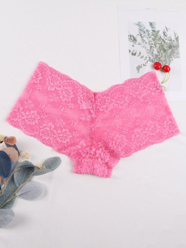  Floral Lace Hollow Out Knicker, Summer Wear 2024, Back To School Wear, Soft Comfy Breathable Panties for Women, Womens Underwear, Women's Underwear for All Seasons