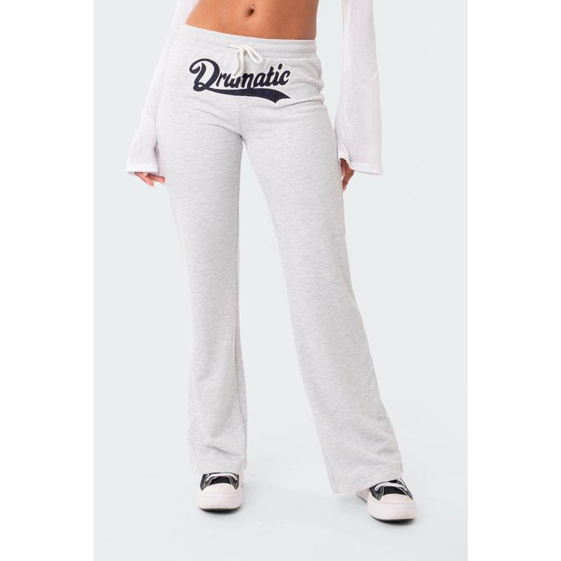 Dramatic Low-Rise Sweatpants