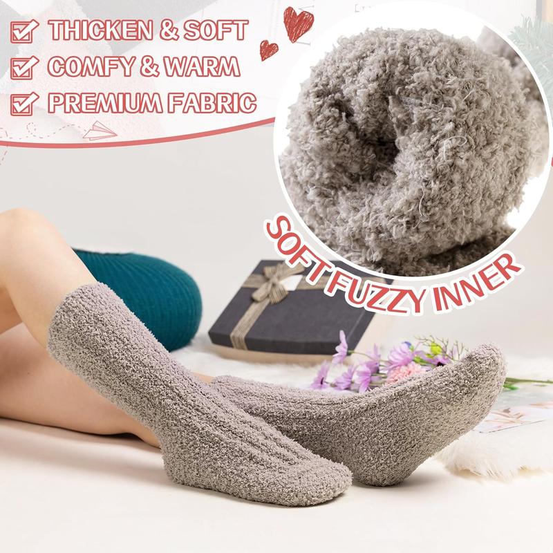 Womens Fuzzy Socks Soft Warm Fluffy Socks Winter Sleep Thermal Plush Casual Cozy Home Socks