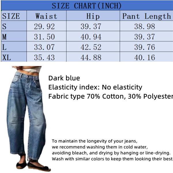 Barrel Jeans Women Wide Leg Cropped Jeans Y2k Mid Rise Baggy Jeans Boyfriend Denim Pants Harem Pants with Pockets