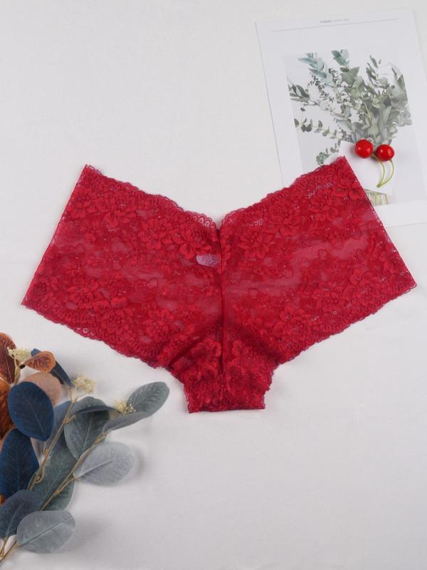  Floral Lace Hollow Out Knicker, Summer Wear 2024, Back To School Wear, Soft Comfy Breathable Panties for Women, Womens Underwear, Women's Underwear for All Seasons