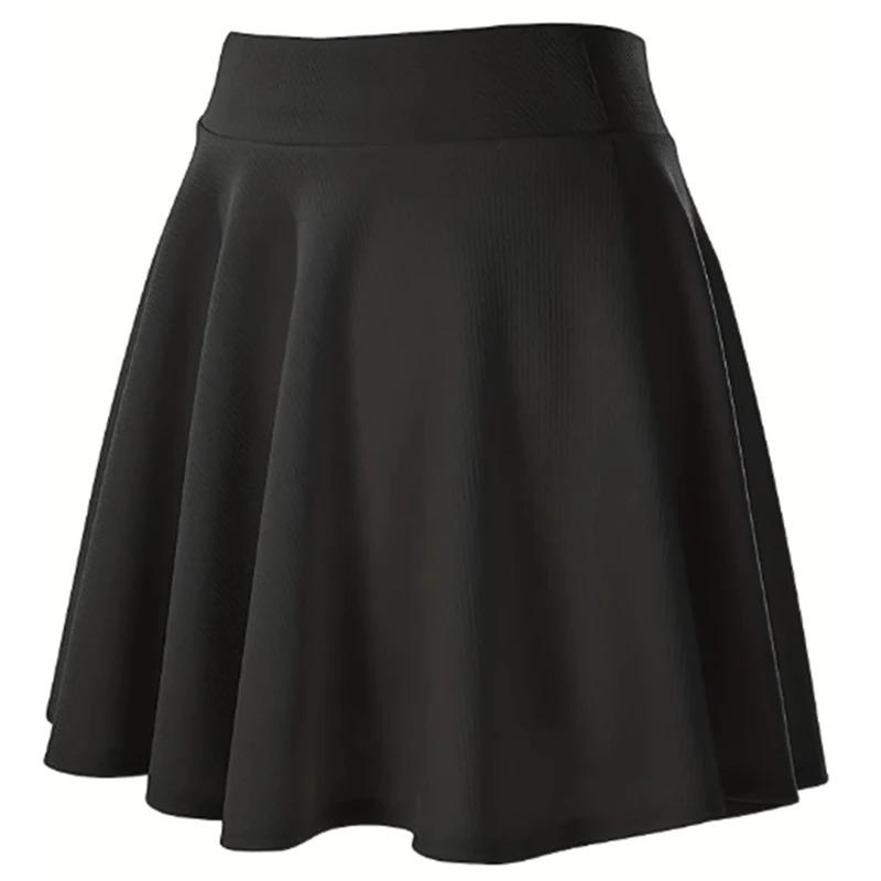 Black Women Pleated Skirts Summer High Waist Zipper Girls Dancing JK Mini Skirts Black Fashion Student A Line 2024 Womenswear Bottom