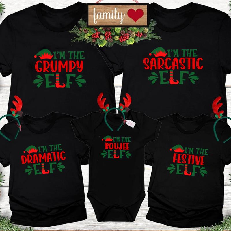 Elf Family Christmas Shirt, Family Christmas Pajamas, Matching Family Shirts, Christmas Gifts, Personalized Elf Shirt, Matching Christmas