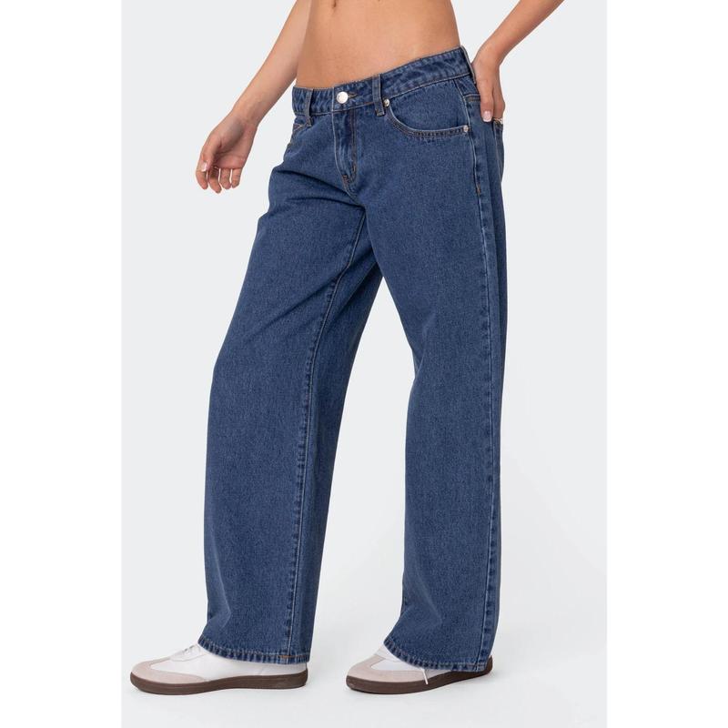 Petite Raelynn Washed Low Rise Jeans