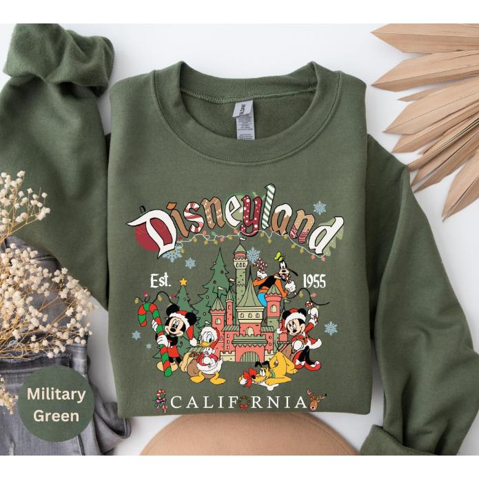 Vintage Disneyyland Christmas Sweatshirt, Mickeyy and Friends Christmas Sweater, Christmas Family Hoodie