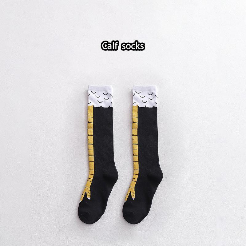 Women 3d Chicken Foot Socks Leg Knee High Socks Novelty Warm Stocking Gift