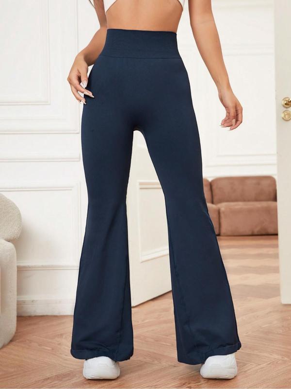 Women's High Waist Flare Leg Pants, Groove Flared Pants, Casual Comfy Trousers for Sports Outdoor, Women Sport & Outdoor Clothing, Fall Outfits 2024