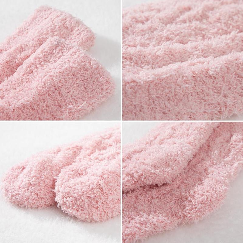 5 Pairs Fuzzy Socks for Women - Fluffy Socks Women, Cozy Socks for Women Slipper Socks