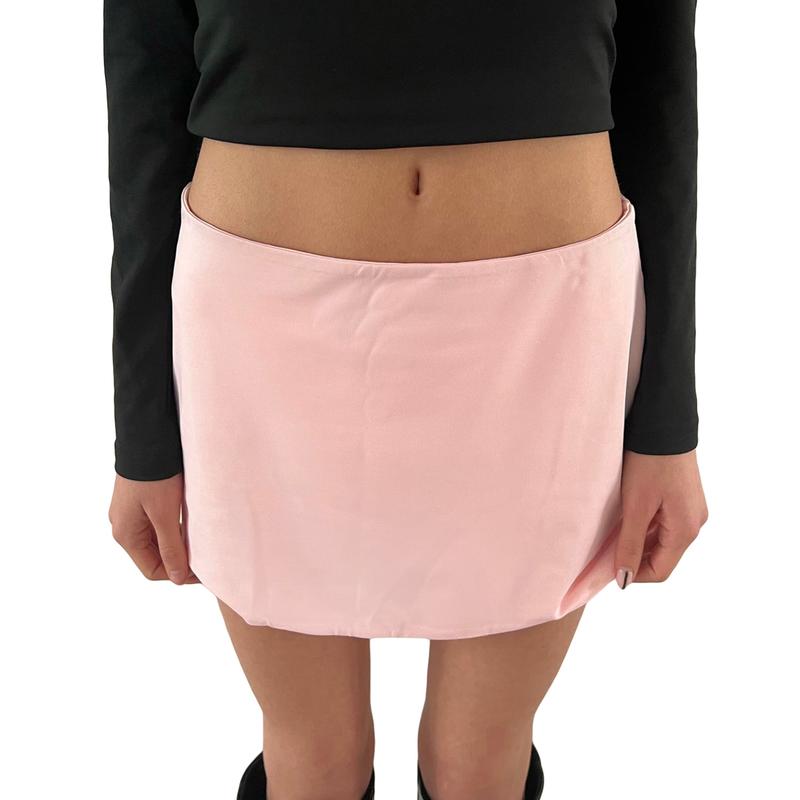 Women´s Spring Summer Mini Skirts Solid Color Mid Waist Streetwear A-line Skirts